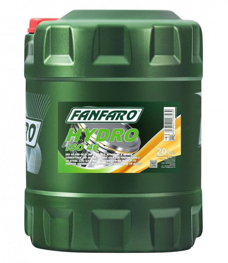 FANFARO Hydro ISO 46 LONGLIFE 20 L von FANFARO