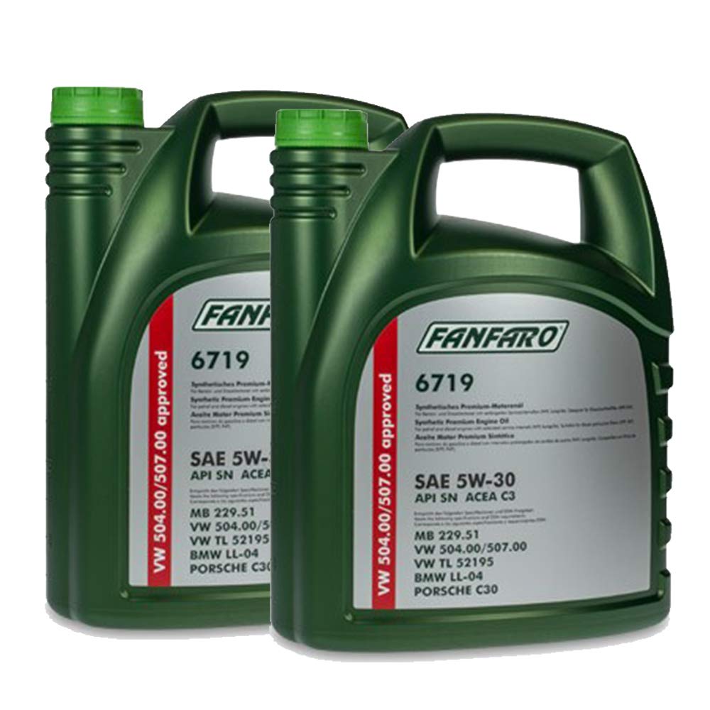 FANFARO 2 x 5 Liter, 6719 5W-30 ACEA C3 Freigabe 504.00 507.00 von FANFARO