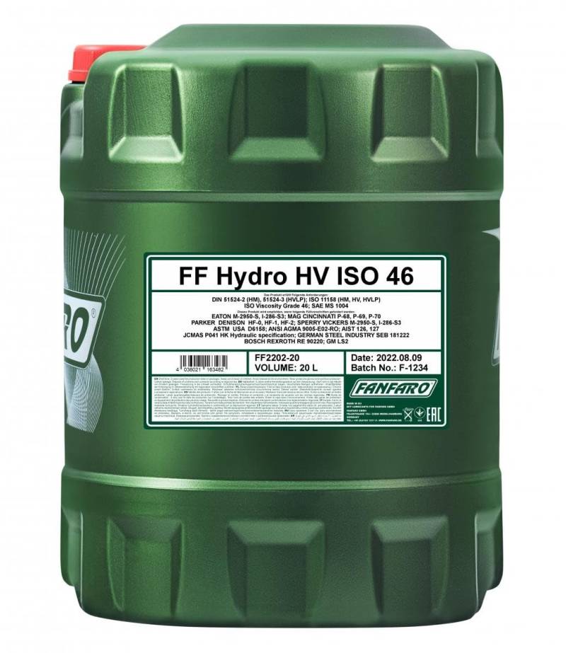 FANFARO 20L Hydro HV ISO 46 / Hydrauliköll HV HF-2 von FANFARO