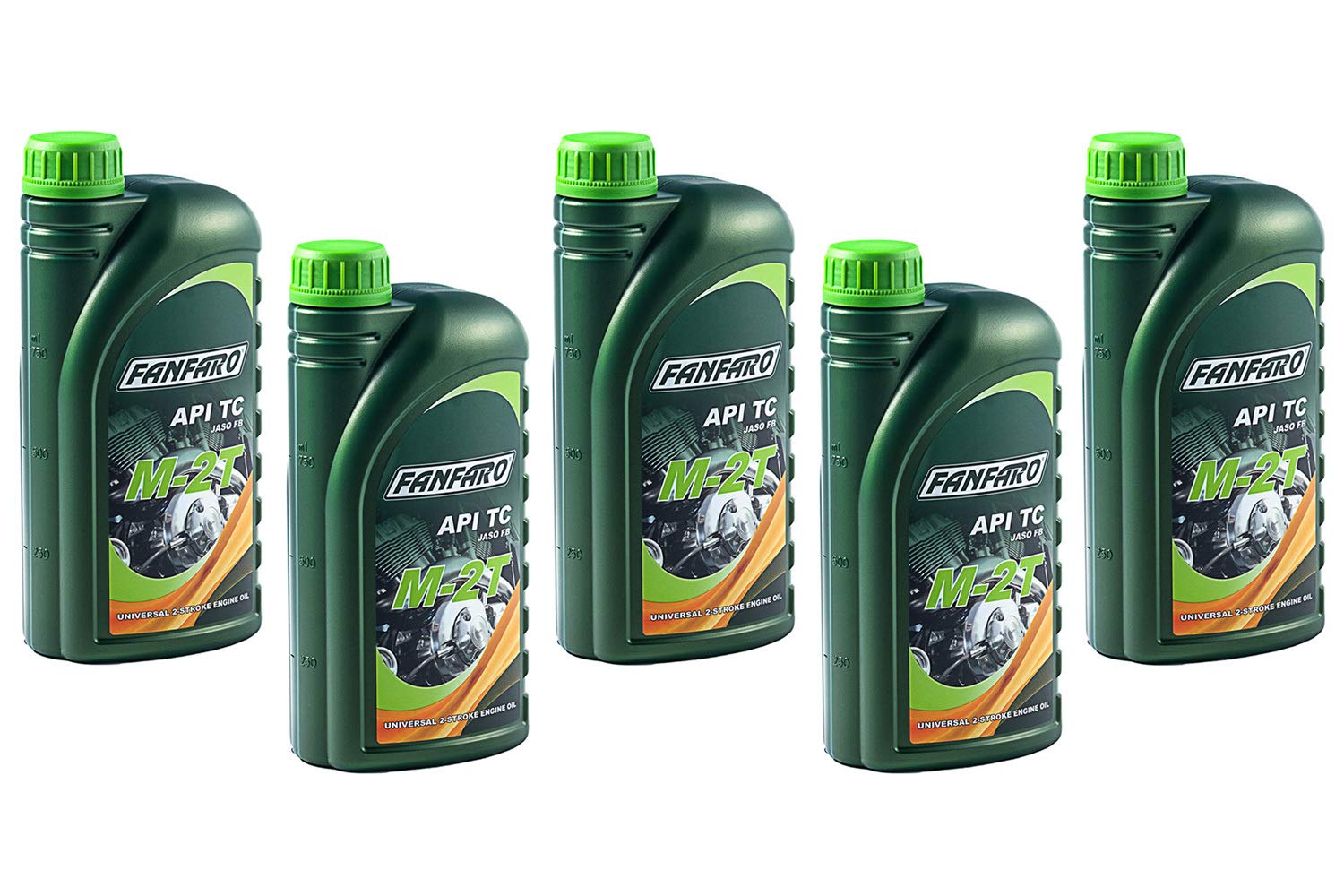 FANFARO Motoröl M-2T API TC 5 Stück á 1 Liter FANFARO Motoröl M-2T API TC 5 Stück á 1 Liter von FANFARO