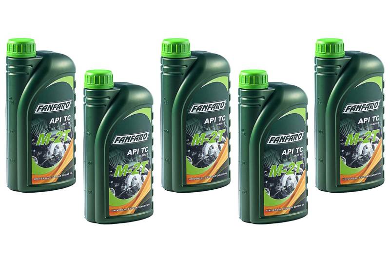 FANFARO Motoröl M-2T API TC 5 Stück á 1 Liter von FANFARO