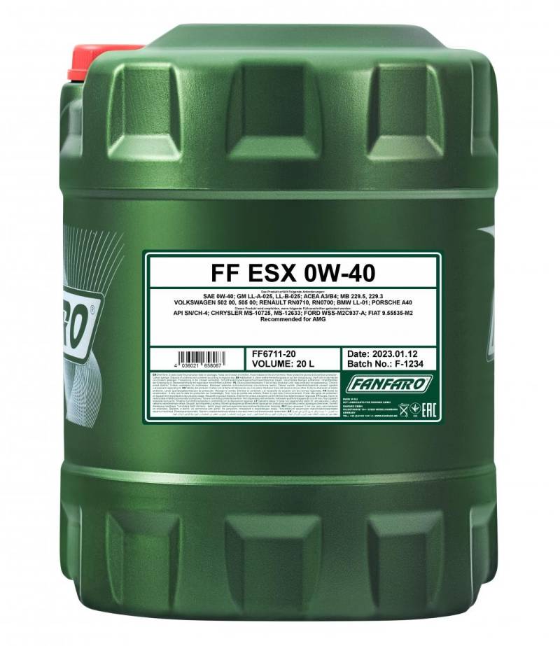 FANFARO Motoröl VW,MERCEDES-BENZ,AUDI FF6711-20 Motorenöl,Öl,Öl für Motor von FANFARO