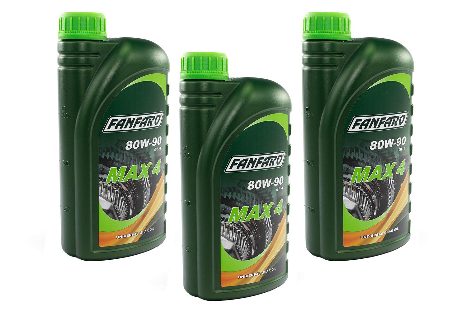 Getriebeöl FANFARO MAX 4 80W-90 GL-4 API GL4 Schaltung 3 X 1 Liter von FANFARO