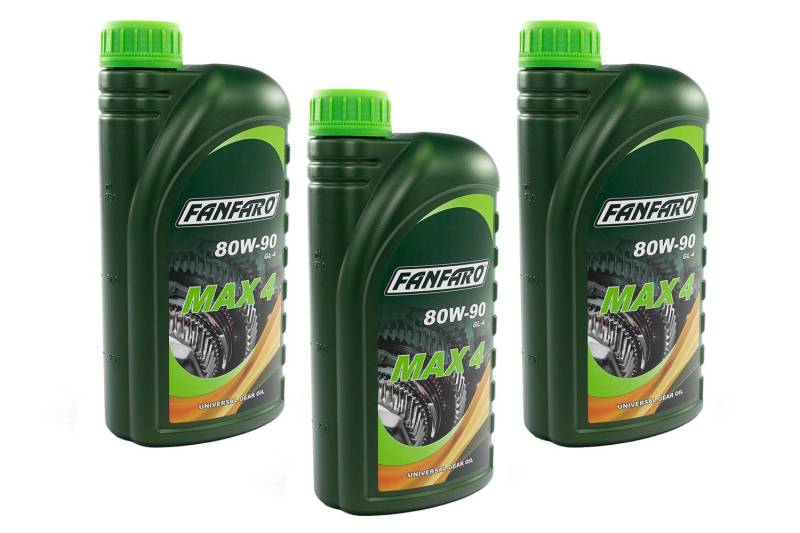 Getriebeöl FANFARO MAX 4 80W-90 GL-4 API GL4 Schaltung 3 X 1 Liter von FANFARO