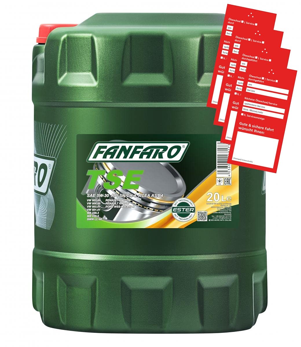 Sct - Mannol FF6501-20 - Motoröl von FANFARO