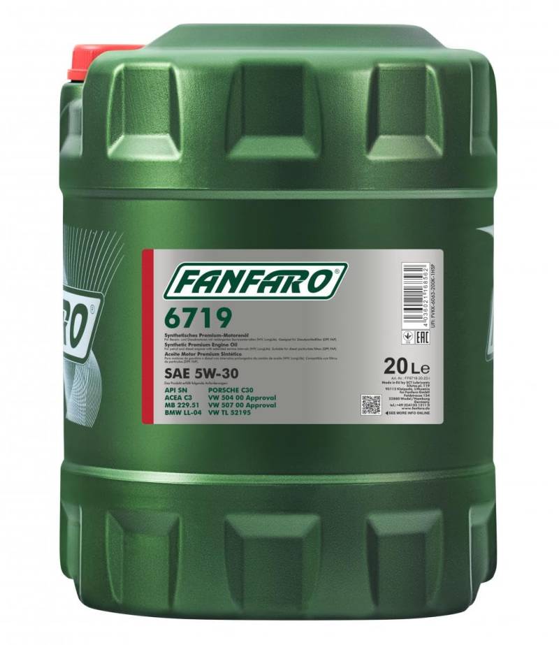 FANFARO 6719 SAE 5W-30 20 L von FANFARO