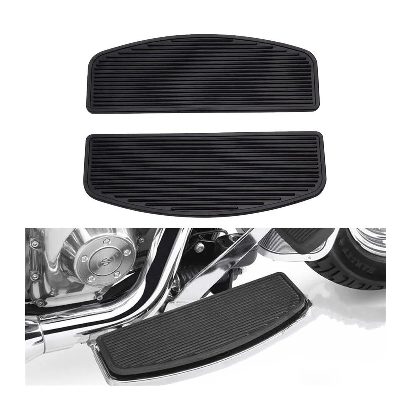 FANGYID Beifahrerfußrasten Für Davidson Touring Softail Street Glide Motorrad Gummi Fahrer Pad Vordere Fußstütze Fußraste Hinten Passagier Trittbrett Motorrad Fußstütze FANGYID Beifahrerfußrasten Für Davidson Touring Softail Street Glide Motorrad Gummi Fahrer Pad Vordere Fußstütze Fußraste Hinten Passagier Trittbrett Motorrad Fußstütze von FANGYID
