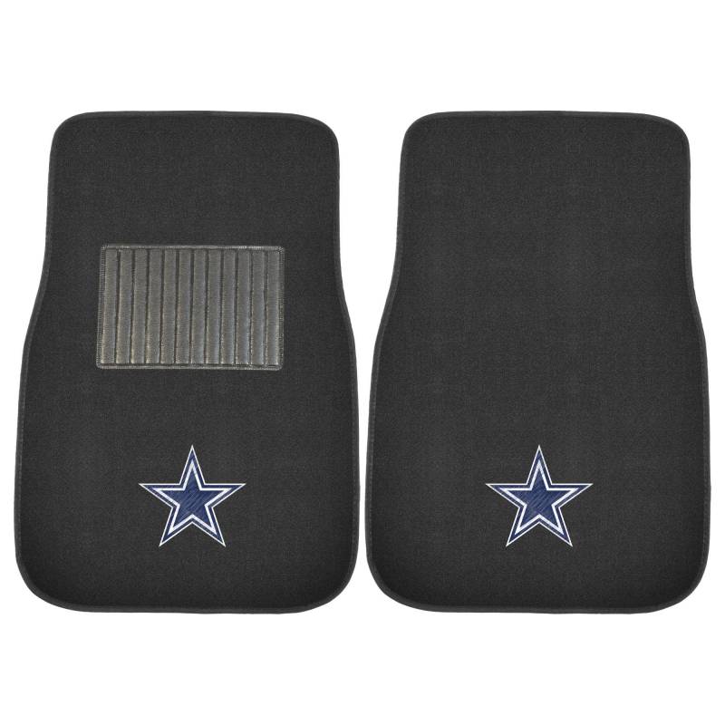FANMATS 10316 Dallas Cowboys 2-teiliges Besticktes Team-Logo Automatten-Set, Frontreihe Automotive Fußmatten von FANMATS