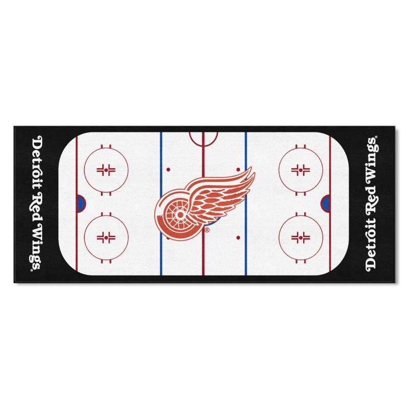 FANMATS - 10382 NHL Detroit Red Wings Fußball-Feldläufer, Nylon, 76,2 x 182,9 cm von FANMATS