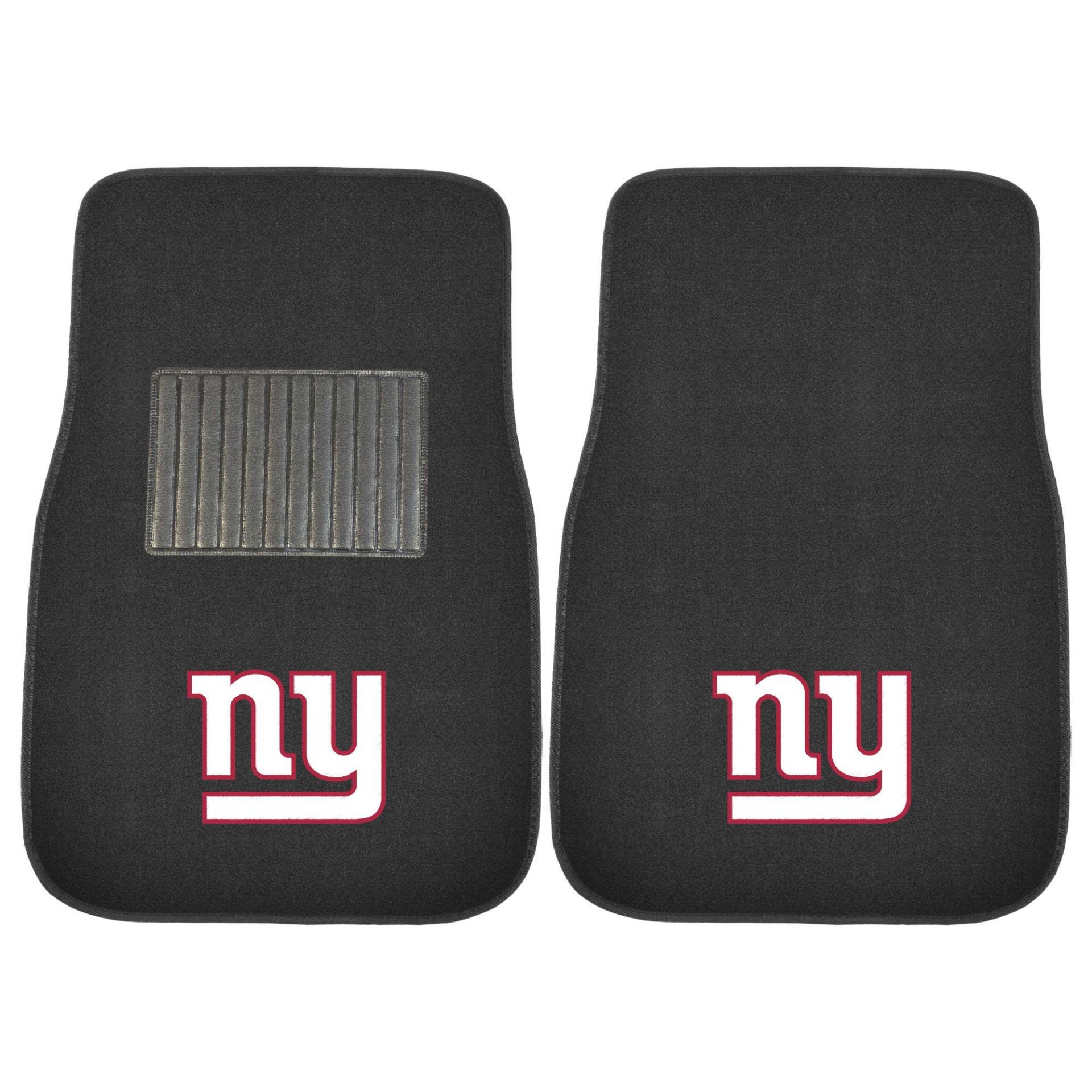 FANMATS 10741 NFL – New York Giants 2-teiliges Besticktes Automatten-Set für Vordersitze, Schwarz, 43,2 x 64,8 cm, NY Primary Logo FANMATS 10741 NFL – New York Giants 2-teiliges Besticktes Automatten-Set für Vordersitze, Schwarz, 43,2 x 64,8 cm, NY Primary Logo von FANMATS
