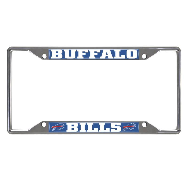 FANMATS 15527 NFL Buffalo Bills Chrom Kennzeichenrahmen Chrom 15,9 x 31,1 cm blau von FANMATS