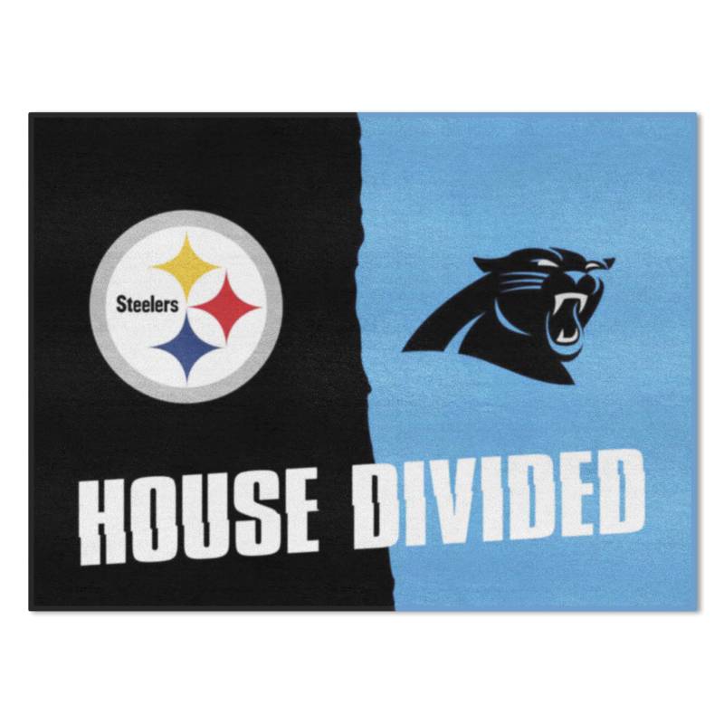 FANMATS 19297 NFL – (– Panthers House geteilten Teppich, Team Farbe, 85,7 x 108 cm von FANMATS