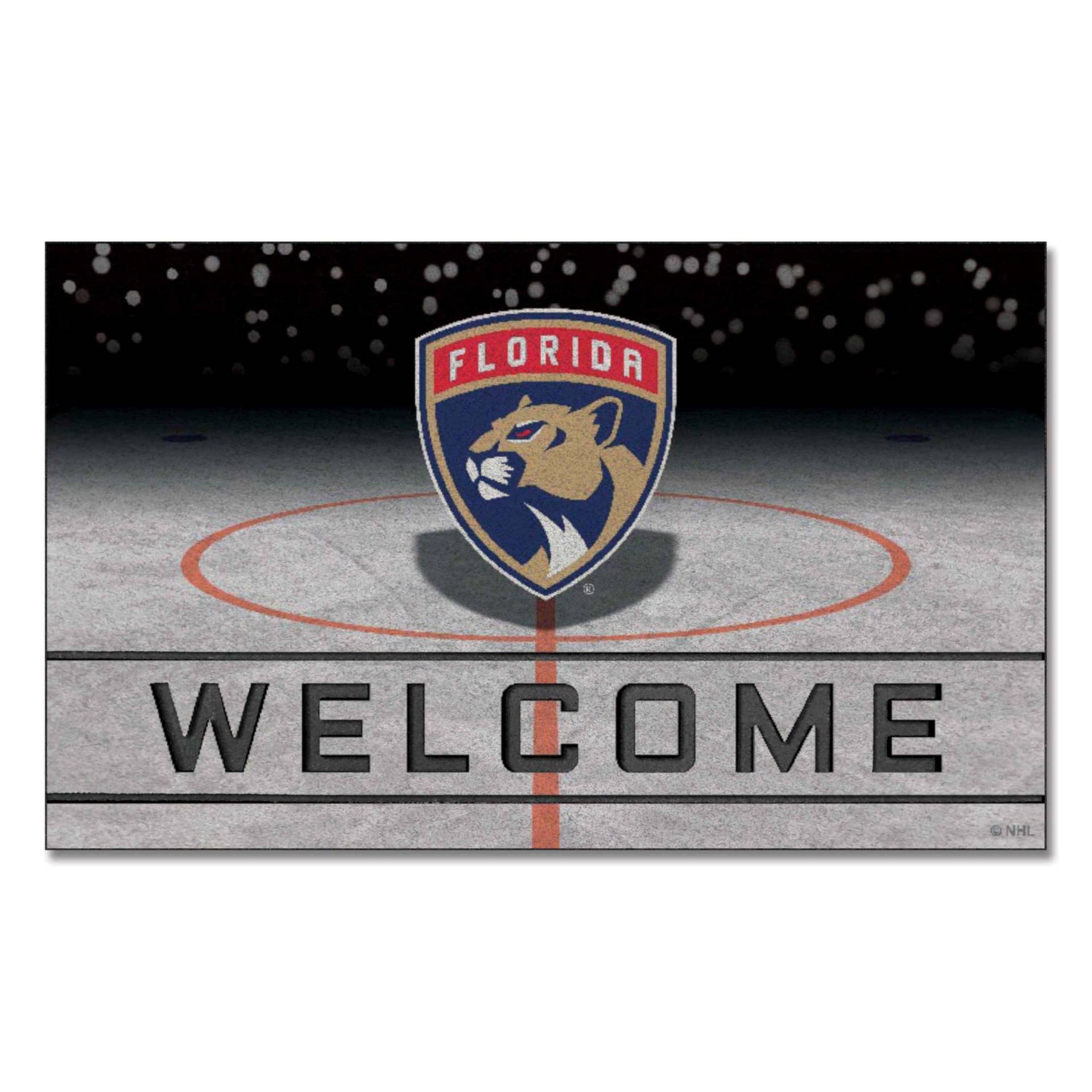 FANMATS 21273 Team Color Crumb Rubber Florida Panthers Fußmatte, 1 Stück FANMATS 21273 Team Color Crumb Rubber Florida Panthers Fußmatte, 1 Stück von FANMATS