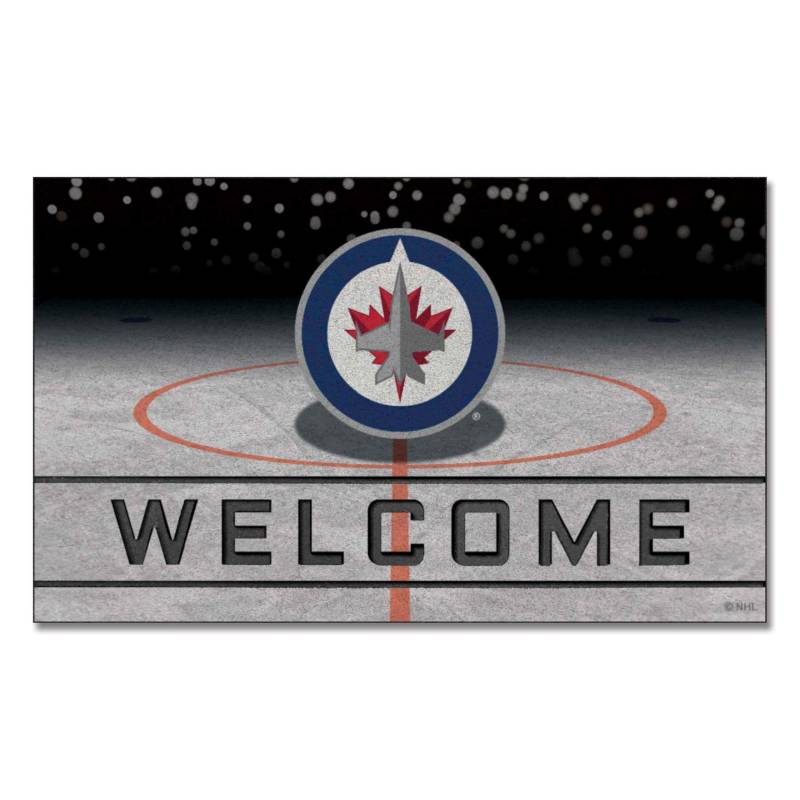 FANMATS 21291 Team Color Crumb Rubber Winnipeg Jets Fußmatte, 1 Stück von FANMATS