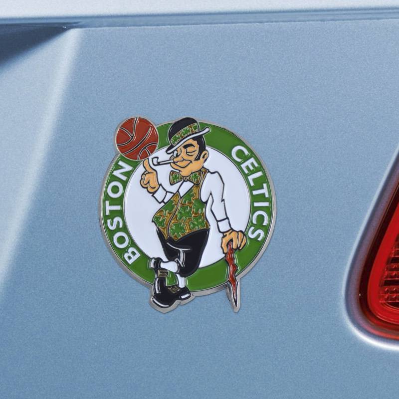 FANMATS - 22203 NBA – Boston Celtics Metall 3D Farbe Emblem 7,6 x 7,6 cm Chrom von FANMATS