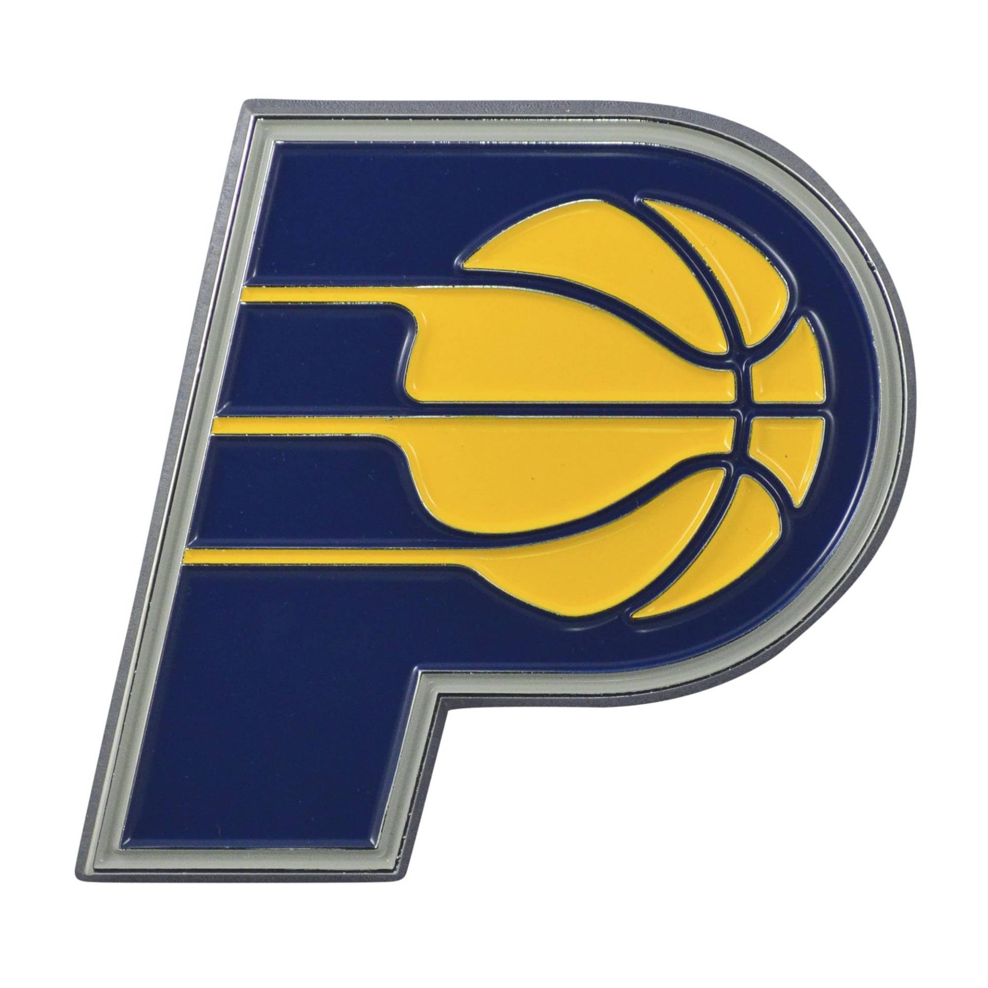 FANMATS 22217 Indiana Pacers 3D-Farbmetall-Emblem, gestanztes Team-Logo, Auto-Emblem von FANMATS
