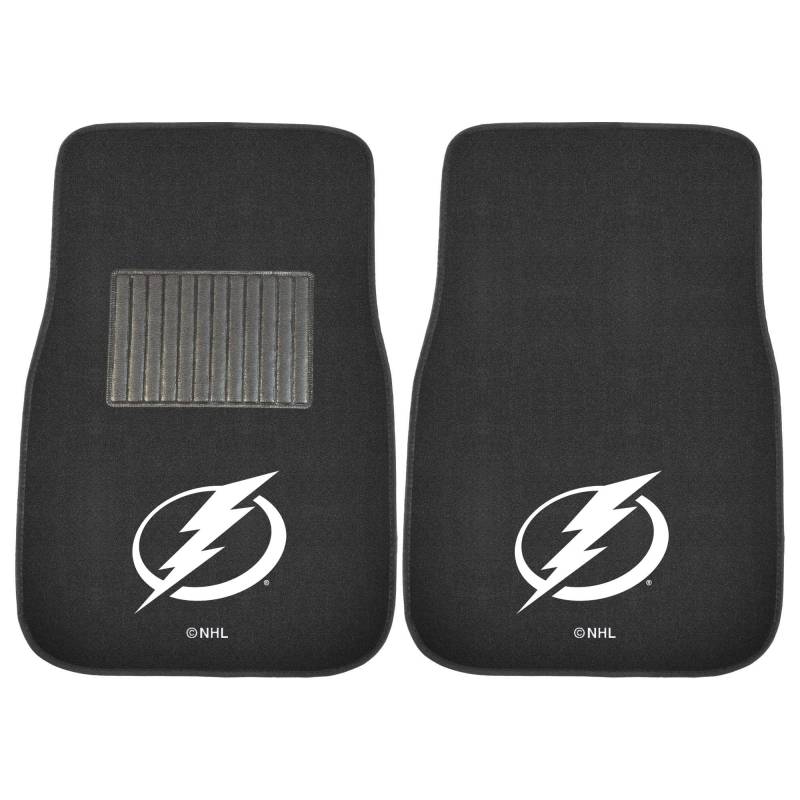 FANMATS 27186 Tampa Bay Lightning besticktes Auto-Fußmatten-Set – 2-teilig von FANMATS