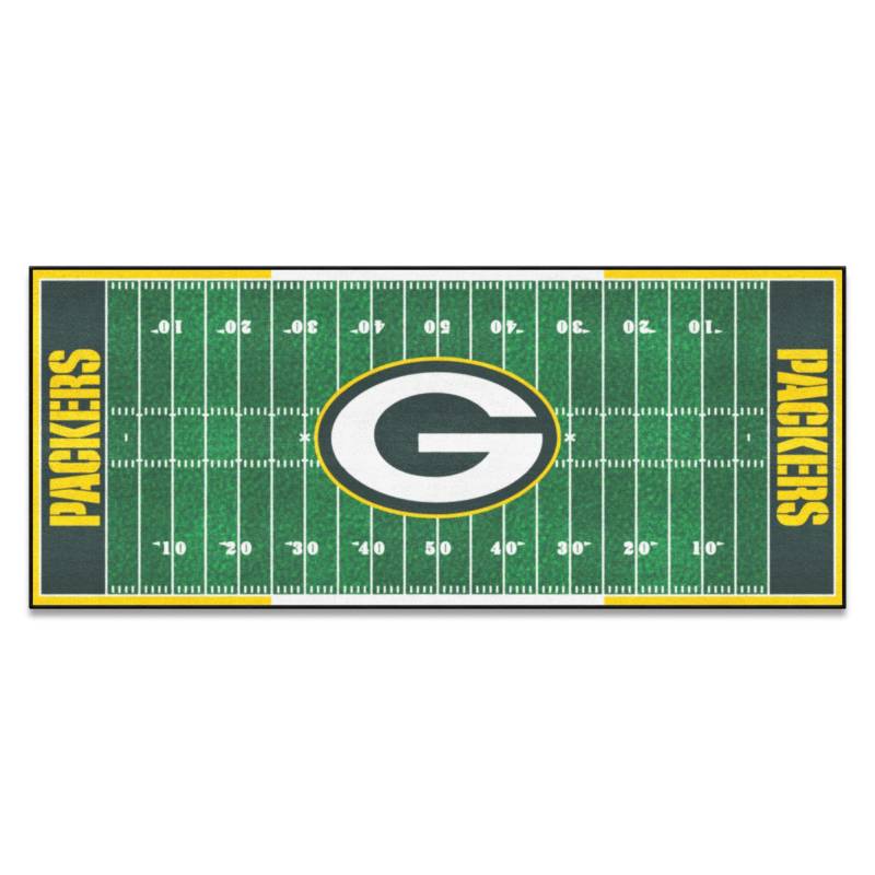 FANMATS 7352 Green Bay Packers Field Runner Teppich – 76,2 cm x 182,9 cm von FANMATS