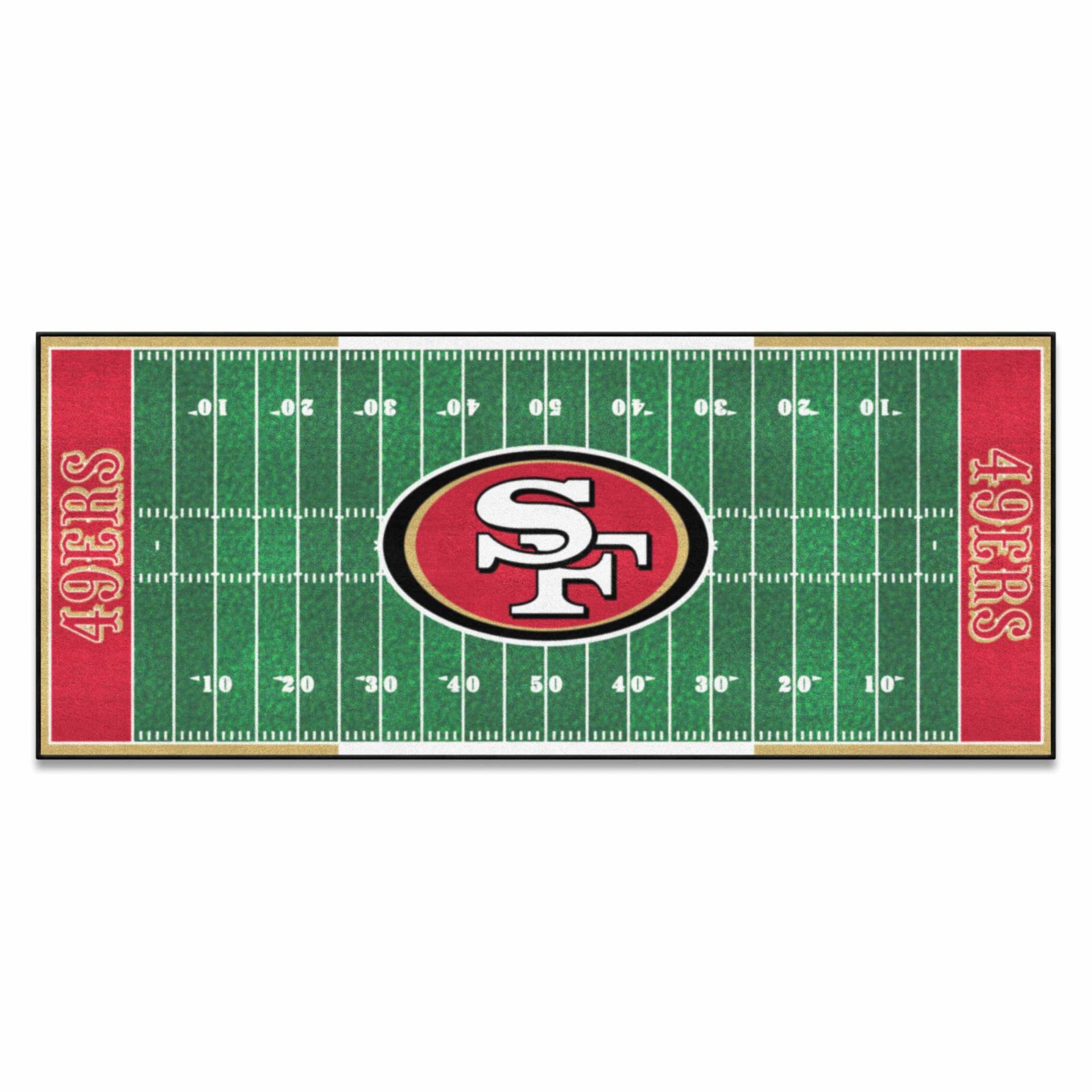 FANMATS NFL San Francisco 49ers Fußball-Feldläufer, Nylon, Team-Farbe, 76,2 x 182,9 cm von FANMATS