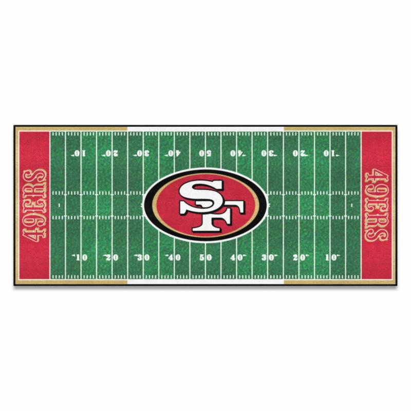FANMATS NFL San Francisco 49ers Fußball-Feldläufer, Nylon, Team-Farbe, 76,2 x 182,9 cm von FANMATS