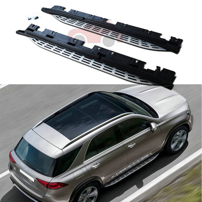 FANTE 2 x Trittbrett-Seitenstufen, Nerf-Stange, passend für Mercedes Benz GLE V167 2020 2021 2022, Aluminium von FANTE
