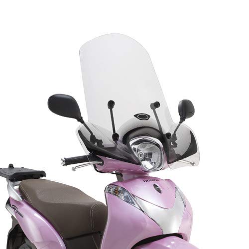 1125A A1125A Windschutzscheibe Visier + Befestigungen Givi kompatibel mit Honda SH Mode 125 2019 Motorrad Scooter von FAR
