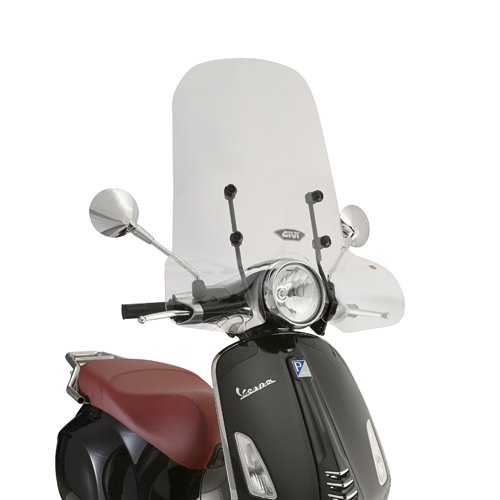 5608A A5608A|49 Windschutzscheibe Visier Windschutz + Befestigungen Givi kompatibel mit Piaggio Vespa Primavera 50 125 150 2019 Motorrad Scooter von FAR