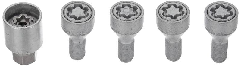 Farad 1-A1C/E Starlock 1CH. Kode A1C/E Felgenschloss mit Befestigungsbolzen für Autos, Silver von Farad