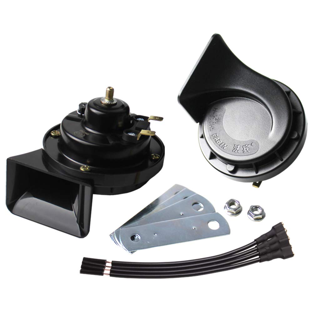 FARBIN Hörner Loud Truck Dual-Tone Air Horn Wasserdichte Zug Horn Kit für LKW Auto Motorrad Boot .etc Alle 12V Fahrzeuge ( Klassischer Stil) von FARBIN