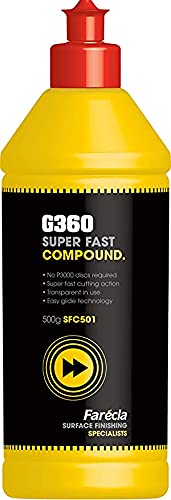 Farecla G360 Super Fast - Schleifpaste - Polierpaste - Autopolitur - Autopflege - Politur - Felgenreiniger - Reifenglanz - Autoshampoo - (500 gr) von FARECLA G360