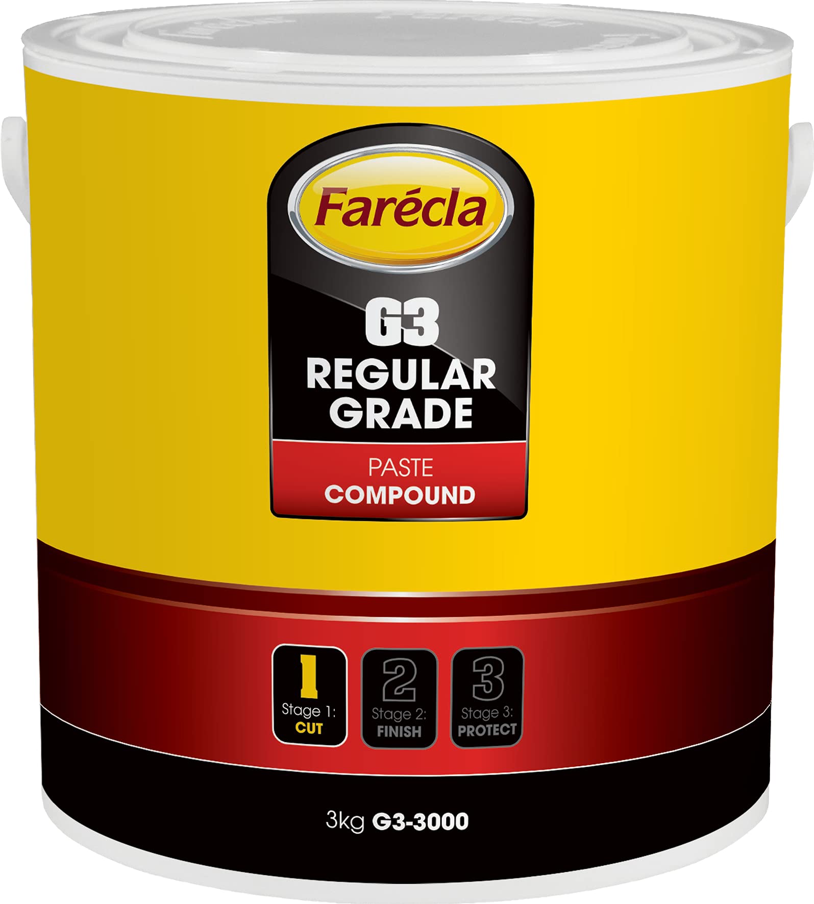 Farécla G3 3000 Standard Paste - 3 kg - ohne Füllstoffe - ohne Silikon von Farecla