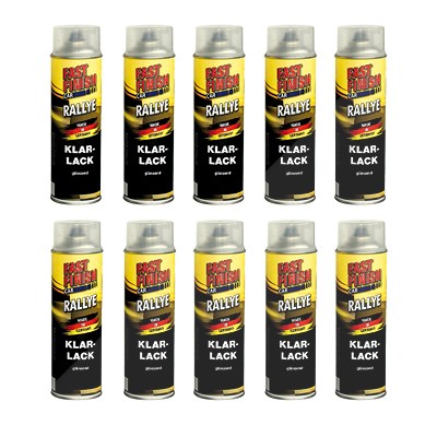 Fast Finish 10x 500ml RALLYE Klarlack glänzend [Hersteller-Nr. 292859] von FAST FINISH