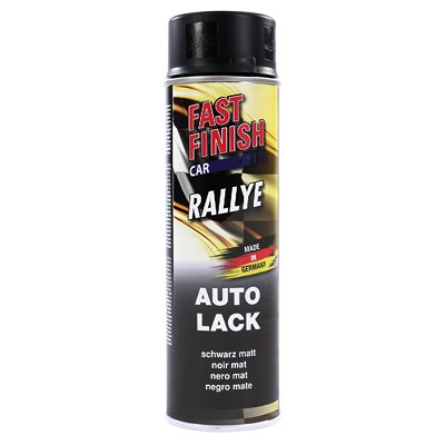 Fast Finish 500ml RALLYE Autolack -schwarz matt [Hersteller-Nr. 292828] von FAST FINISH