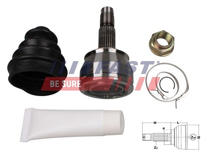 Fast Gelenksatz, Antriebswelle [Hersteller-Nr. FT25084K] für Fiat, Lancia, Opel, Vauxhall von FAST