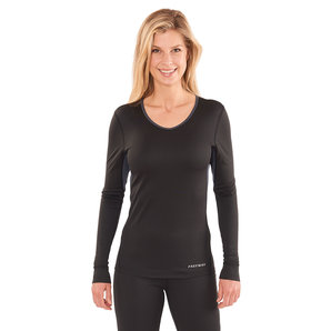 Fastway Coolmax Funktionsshirt Damen Schwarz Grau von Fastway