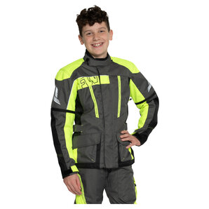 Touring Kids 191 Textiljacke Grau Neon Gelb Fastway von Fastway