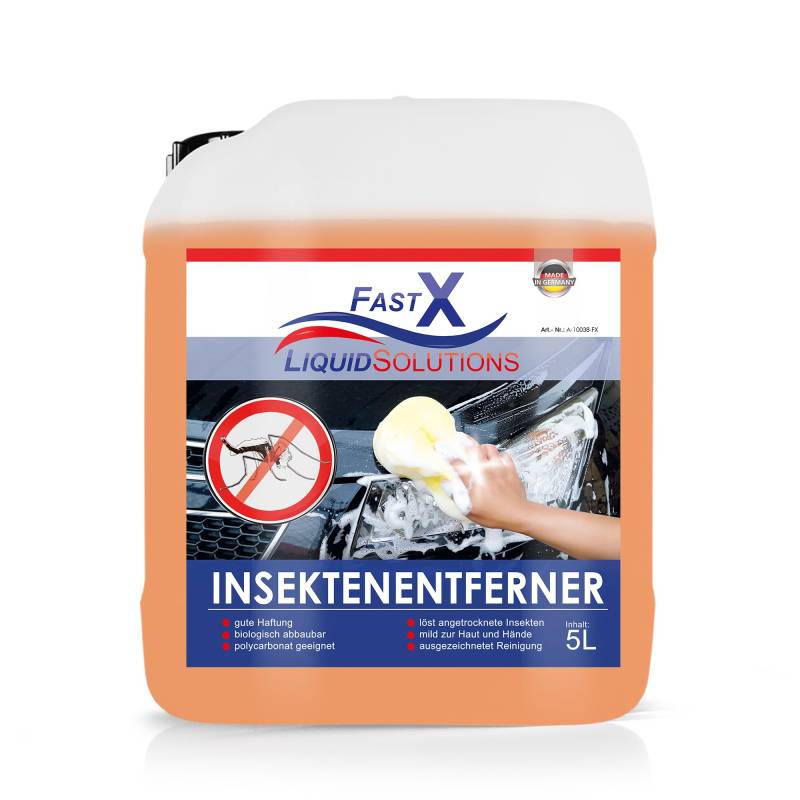 FASTX LIQUIDSOLUTIONS Insekten Entferner Power Spray – Giftgrün & Effektiv, 500ml & 1000ml Spray, 5 Liter Kanister (5 Liter Kanister) von FASTX LIQUIDSOLUTIONS