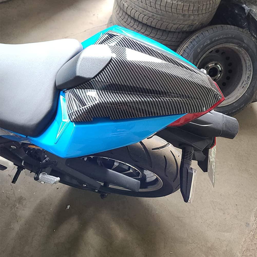Motorrad-ABS-Beifahrer-Sozius-Rücksitz-Solo-Sitzabdeckung für Ka.wasaki Ninja 250 250R 300 300R Ninja250 Ninja300 EX300 EX300R Z250 Z300 2013 2014 2015 2016 2017 2018 2019 Teile (Carbon-Look) von FATExpress