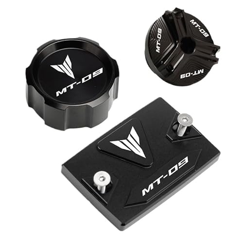 Öleinfülldeckel Stecker Abdeckung Für MT09 Mt 09 07 2014-2020 MT07 2021-2023 Zubehör Motorrad Vorne Und Hinten Brems Tankdeckel + Motoröl Füllstoff Kappe von FAUXIWS