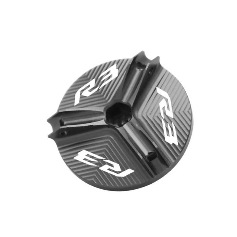 Öleinfülldeckel Stecker Abdeckung Für R3 YZF-R3 YZF R3 2015 2016 2017 2018 Motorrad Motoröl Tasse Abdeckung Öl Füllstoff Ablasswanne Mutter Kappe von FAUXIWS