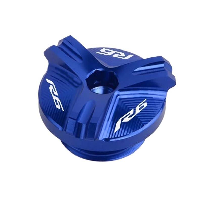 Öleinfülldeckel Stecker Abdeckung Für R6 YZF R7 2021 2022 YZF-R1 1998-2020 YZF-R3 YZF-R6 R6S 2006-2021 Motorrad CNC Motor Öl Füllstoff Kappe Schraube von FAUXIWS