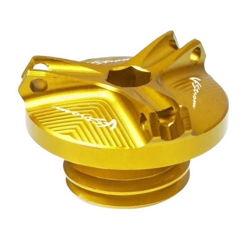 Öleinfülldeckel Stecker Abdeckung Für V-Strom 650 1000 DL650 2004 2005-2020 Motorradzubehör Motorölablasswanne Mutternbecherabdeckung Öleinfülldeckel von FAUXIWS