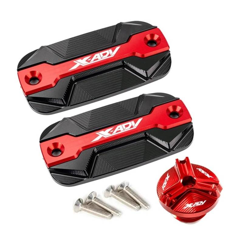 Öleinfülldeckel Stecker Abdeckung Für XADV X-ADV X ADV 300 750 1000 2017-2021 2022 2023 2024 Motorrad Brems Flüssigkeit Reservoir Abdeckung & Motor Öl Füllstoff Kappe von FAUXIWS