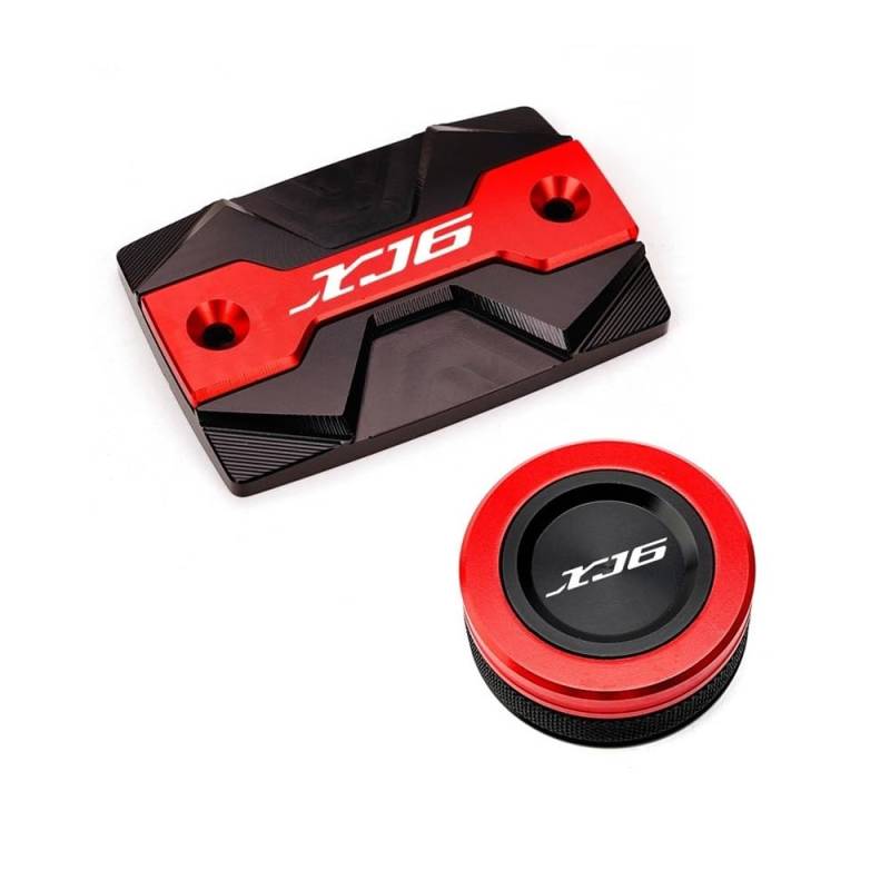 Öleinfülldeckel Stecker Abdeckung Für XJ6 XJ6F XJ6N Diversion 2010-2013 2014 Motorrad Vorne Und Hinten Brems Flüssigkeit Reservior Kappe Motor Öl Füllstoff Kappe von FAUXIWS