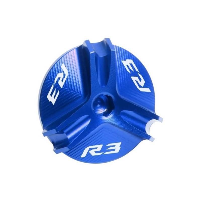 Öleinfülldeckel Stecker Abdeckung Für YZF-R3 Motorrad Motoröl-Einfülldeckel-Schraubenabdeckung CNC-Aluminiumlegierung Tankdeckel-Schutzzubehör von FAUXIWS
