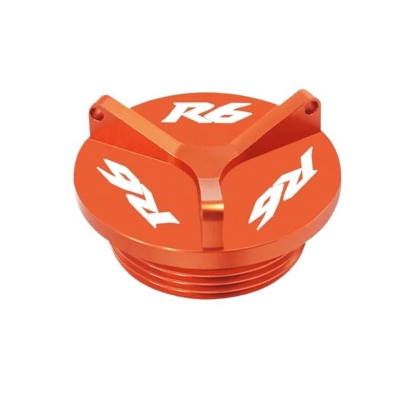 Öleinfülldeckel Stecker Abdeckung Für YZF-R6 R6 1999-2019 YZF-R6S 2006-2010 Motorrad Motoröl Füllstoff Tasse Ölablasswanne Mutter Kappe Abdeckung von FAUXIWS