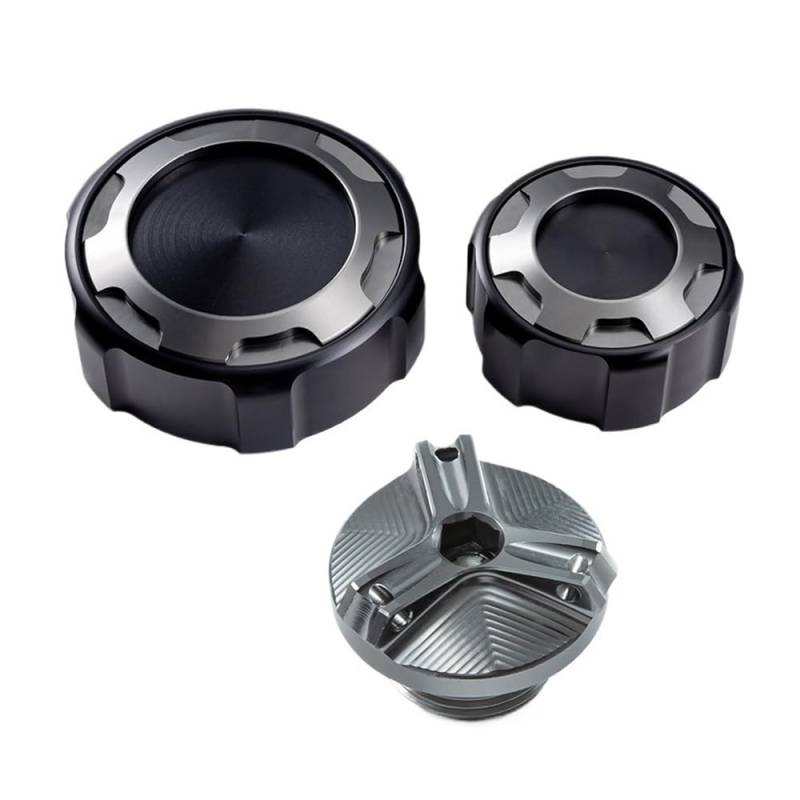 Öleinfülldeckel Stecker Abdeckung Für YZF R7 YZFR7 YZF R 7 2021-2023 Motorrad Vorne Und Hinten Brems Flüssigkeit Kappen Und Öl Füllstoff Kappe Schutz Zubehör von FAUXIWS