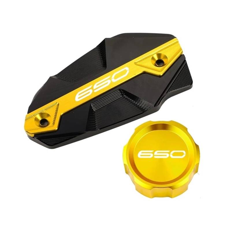 Öleinfülldeckel Stecker Abdeckung Für Z650 Z650RS NI&nja650 Ve&rsys650 2017-2024 Motorrad Vorne Hinten Brems Flüssigkeit Reservoir Abdeckung Motor Öl Füllstoff Kappe von FAUXIWS