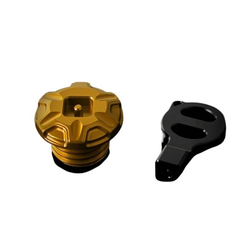 Öleinfülldeckel Stecker Abdeckung Motorrad CNC Diebstahlschutz Motoröl-Einfülldeckel Abdeckung Für NI&nja 400 650 NI&nja400 NI&nja650 EX400 2017-2024 von FAUXIWS