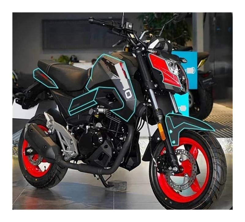 Tankpad Tankschutz FÜR ST125 Motorrad Körper Voll Kits Dekoration Carbon Verkleidung Emblem Aufkleber Aufkleber von FAUXIWS